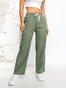 Donna Pantaloni wide leg Verde Bolf W7960