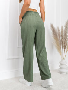 Donna Pantaloni wide leg Verde Bolf W7961