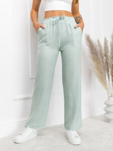 Donna Pantaloni wide leg Verde Bolf W7966