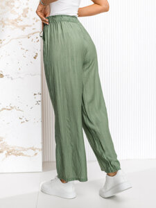 Donna Pantaloni wide leg Verde Bolf W7970