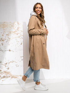 Donna Trench Lungo Beige Bolf DF7901A