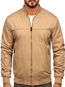 Giacca bifacciale mezza stagione bomber da uomo cammello Bolf 84M3005