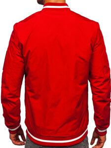 Giacca bomber di mezza stagione da uomo rosso Bolf 84M3034