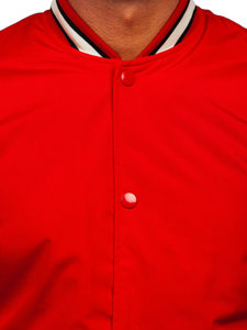 Giacca da baseball mezza stagione bomber da uomo rossa Bolf 84M3021