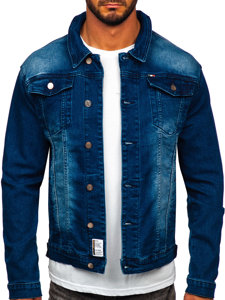 Giacca in denim da uomo blu Bolf MJ512BS