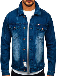 Giacca in denim da uomo blu Bolf MJ525BS