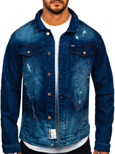 Giacca in denim da uomo blu Bolf MJ542BS