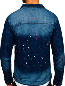 Giacca in denim da uomo blu Bolf MJ542BS