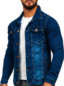 Giacca in jeans da uomo azzurra Bolf 200