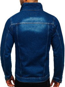 Giacca in jeans da uomo blu Bolf 3-4