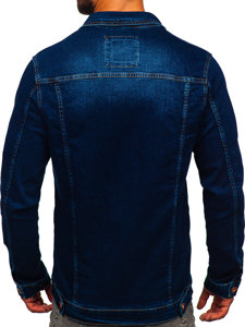 Giacca in jeans da uomo blu inchiostro Bolf 200