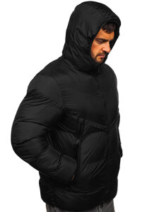 Giacca invernale da uomo nero Bolf CS1006