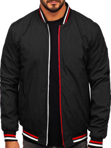 Giacca mezza stagione bomber da uomo nera Bolf 84M3001