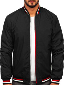 Giacca mezza stagione bomber da uomo nera Bolf 84M3001