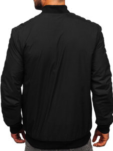 Giacca mezza stagione bomber da uomo nera Bolf 84M3007