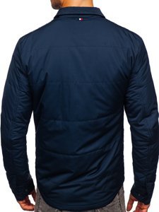 Giacca mezza stagione da uomo blu Bolf 2068