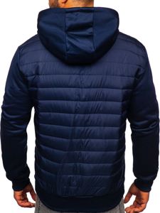 Giacca mezza stagione da uomo blu Bolf KS2149