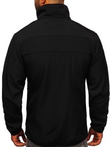 Giacca mezza stagione softshell da uomo nera Bolf KS2185