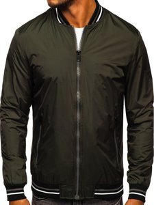 Giacca mezza stagione tipo bomber da uomo khaki Bolf 6523