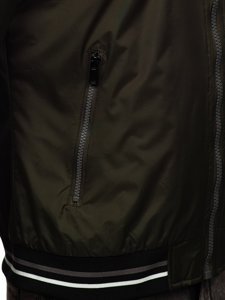 Giacca mezza stagione tipo bomber da uomo khaki Bolf 6523