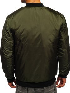 Giacca mezza stagione tipo bomber da uomo verde Bolf AK95