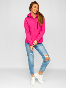 Giacca mezza stagione tipo softshell da donna rosa Bolf HH028