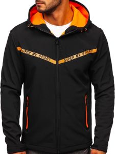 Giacca mezza stagione tipo softshell da uomo nera Bolf KS2181