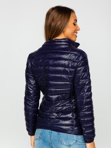 Giacca mezza stagione trapuntata da donna blu Bolf 5M706