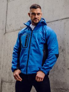 Giacca softshell da uomo azzurro Bolf T019A