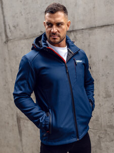 Giacca softshell da uomo blu Bolf BK122A