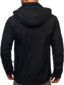 Giacca softshell di mezza stagione da uomo nero Bolf HSS036