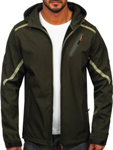 Giacca softshell mezza stagione da uomo khaki Bolf HSS037