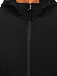 Giacca softshell mezza stagione da uomo nera Bolf HH017