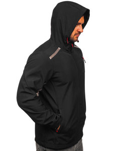 Giacca softshell mezza stagione da uomo nero Bolf HSS037