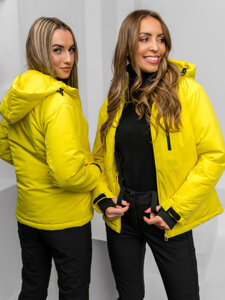 Giacca sportiva invernale da donna giallo Bolf HH012B