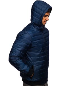 Giacca sportiva mezza stagione da uomo blu Bolf MY13M