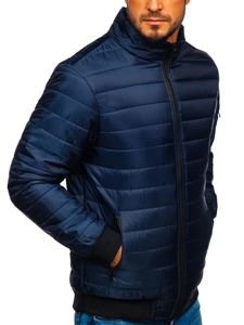 Giacca sportiva mezza stagione da uomo blu Bolf MY22