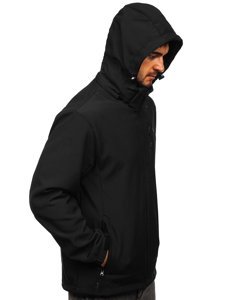 Giacca tipo softshell da uomo nera Bolf BK124