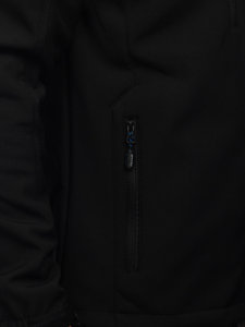 Giacca tipo softshell da uomo nera Bolf WX010