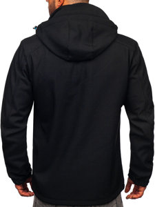 Giacca tipo softshell da uomo nera Bolf WX010