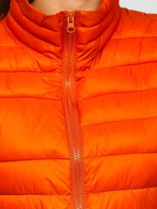 Gilet trapuntato da donna arancione Bolf 23038