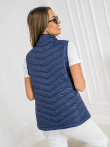 Gilet trapuntato da donna blu Bolf 16M9063