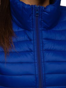 Gilet trapuntato da donna blu Bolf 20314