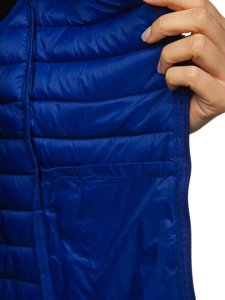 Gilet trapuntato da donna blu Bolf 20314