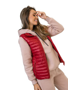 Gilet trapuntato da donna bordò Bolf 5M702