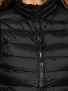 Gilet trapuntato da donna nero Bolf 23077