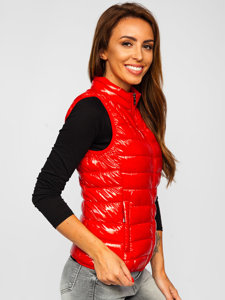 Gilet trapuntato da donna rosso Bolf R0107A