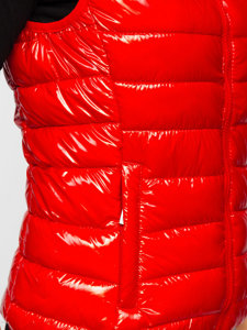 Gilet trapuntato da donna rosso Bolf R0107A