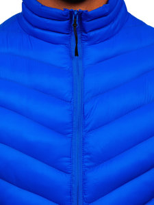 Gilet trapuntato da uomo azzurro Bolf HDL88006