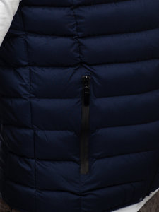 Gilet trapuntato da uomo blu Bolf 5M711